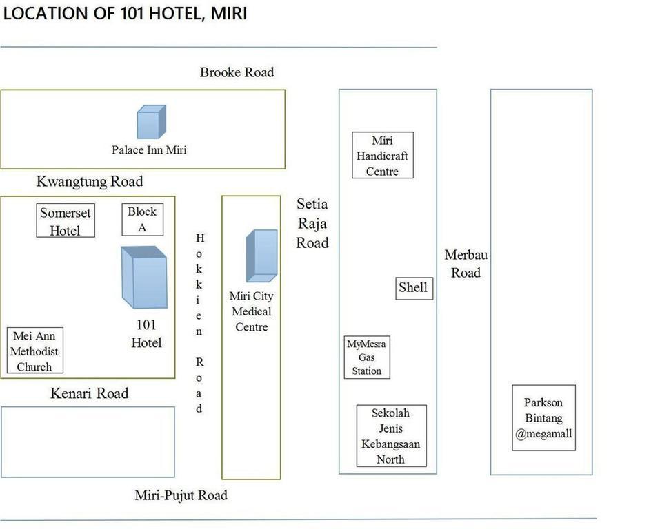 101 Hotel Miri Buitenkant foto